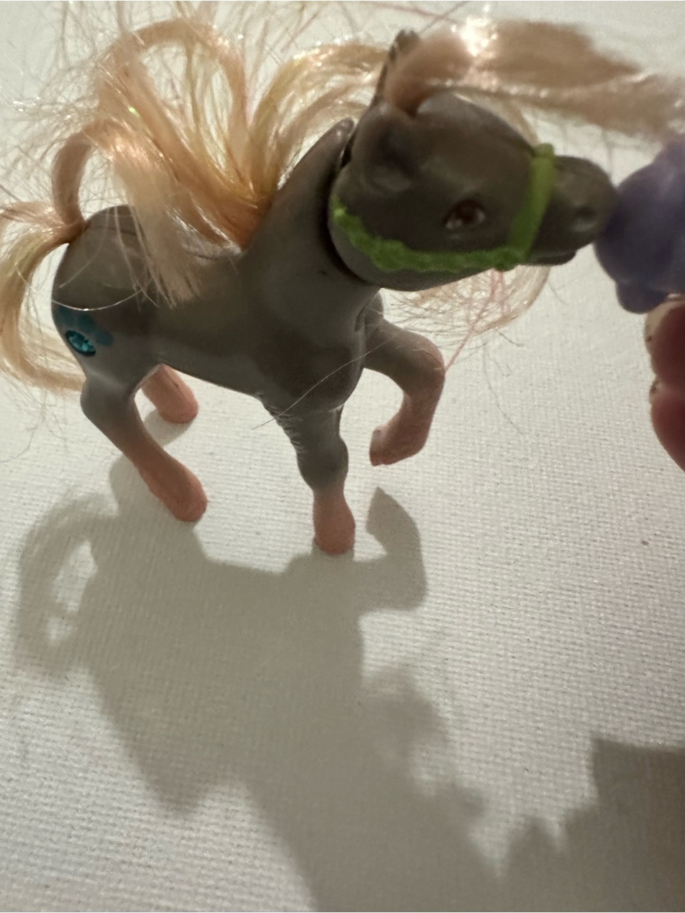 1995 Littlest Pet Shop Sparkling Ponies Lil’ Magic Drinkin’ Filly (Pearl) Vtg - Picture 8 of 11